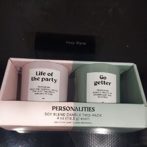 Persona Personalities Soy Blend Candle Two-Pack - White and Green